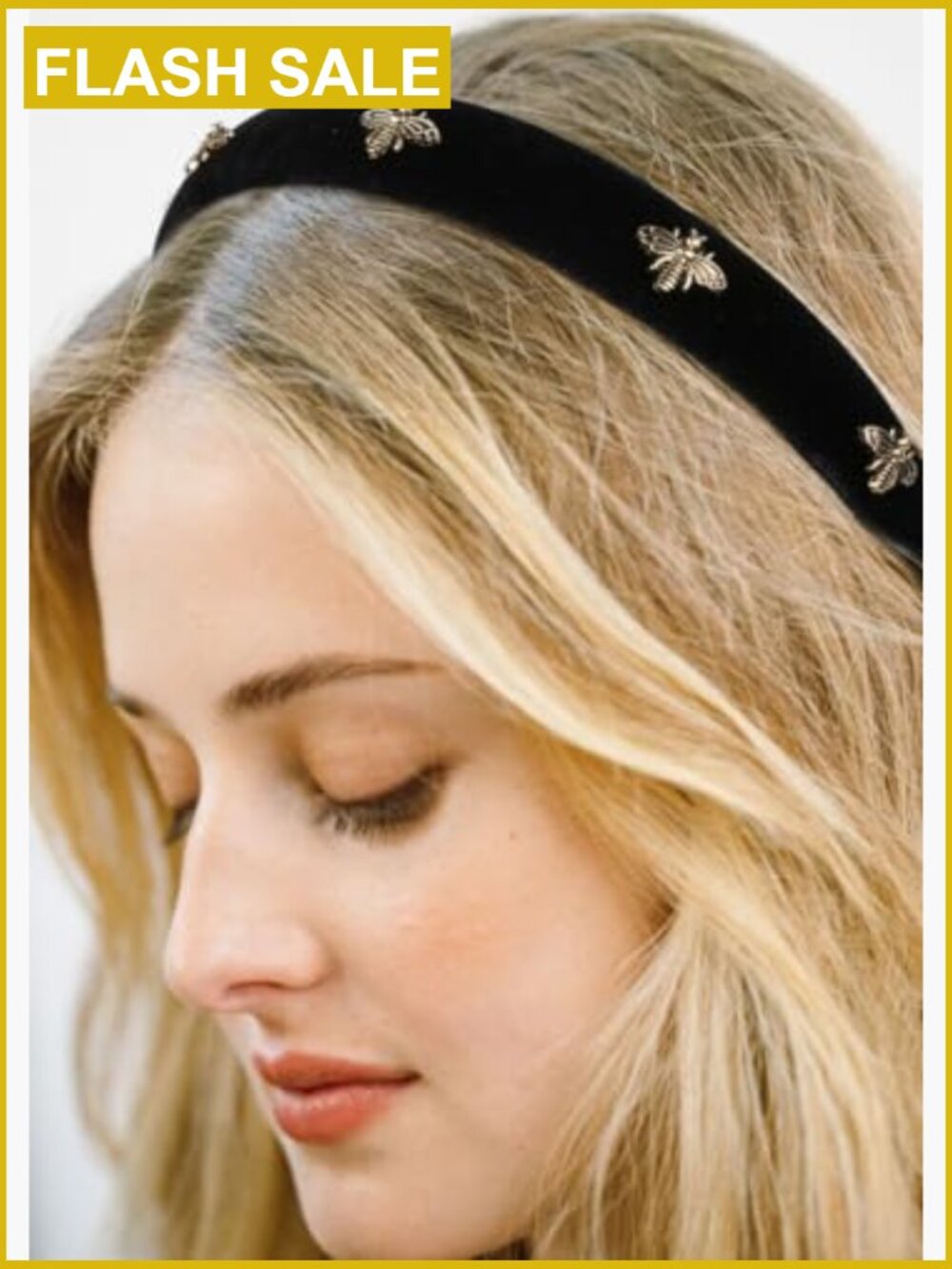 Velvet Headband Set with Pearl Accents Women's Hair Accessory - Picture 3 of 7